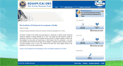 Desktop Screenshot of bosapp.icai.org