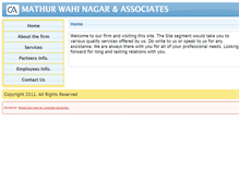 Tablet Screenshot of mathurwahinagarassociates.icai.org.in